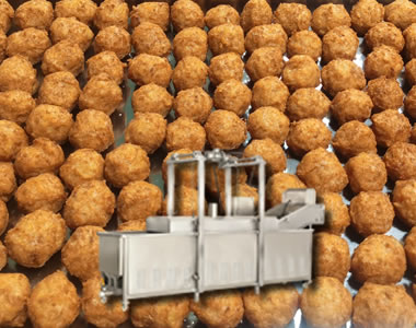 油炸獅子頭生產(chǎn)流水線技術(shù)解決方案